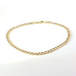 Men’s 10k Yellow Gold 3.4mm Curb Link 8” Bracelet 1.7 Grams 11055115