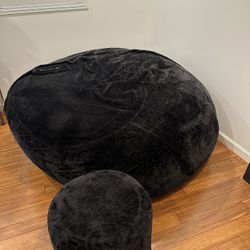 LoveSac Supersac Bean Bag And Footstool 