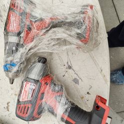 Two New condition Milwaukee Drill And Impact Tool Set 