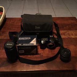 Nikon N50 With 3 Lenses And Case - UPDATED PRICE !!!