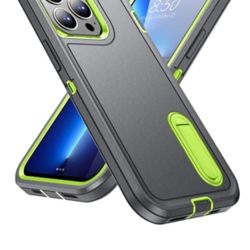 Gray+green Case For iPhone 13 Promax  (12)