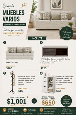 Sofá + Muebles varios