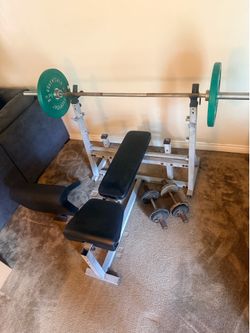 Olympic workout bench