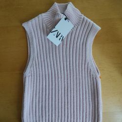 ZARA Pink woman's Top  size S New 