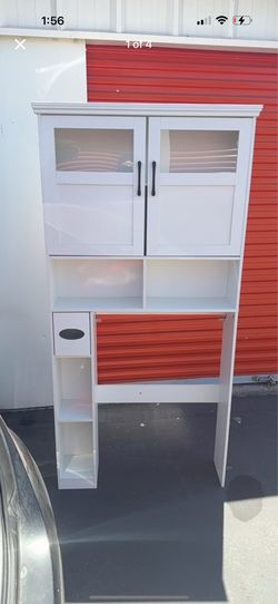 over the toilet storage