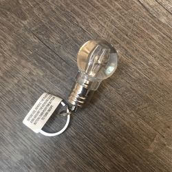 Lightbulb Flashlight Keychain