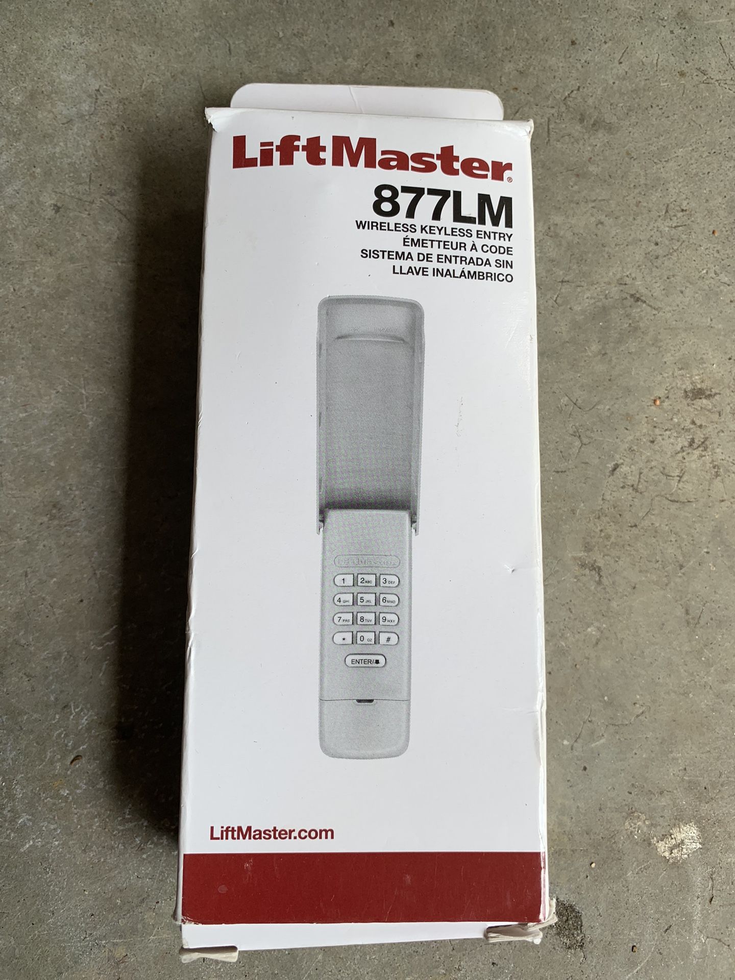 LiftMaster 877LM Wireless and Keyless Entry Keypad for Garage Door Openers and Gate Opener