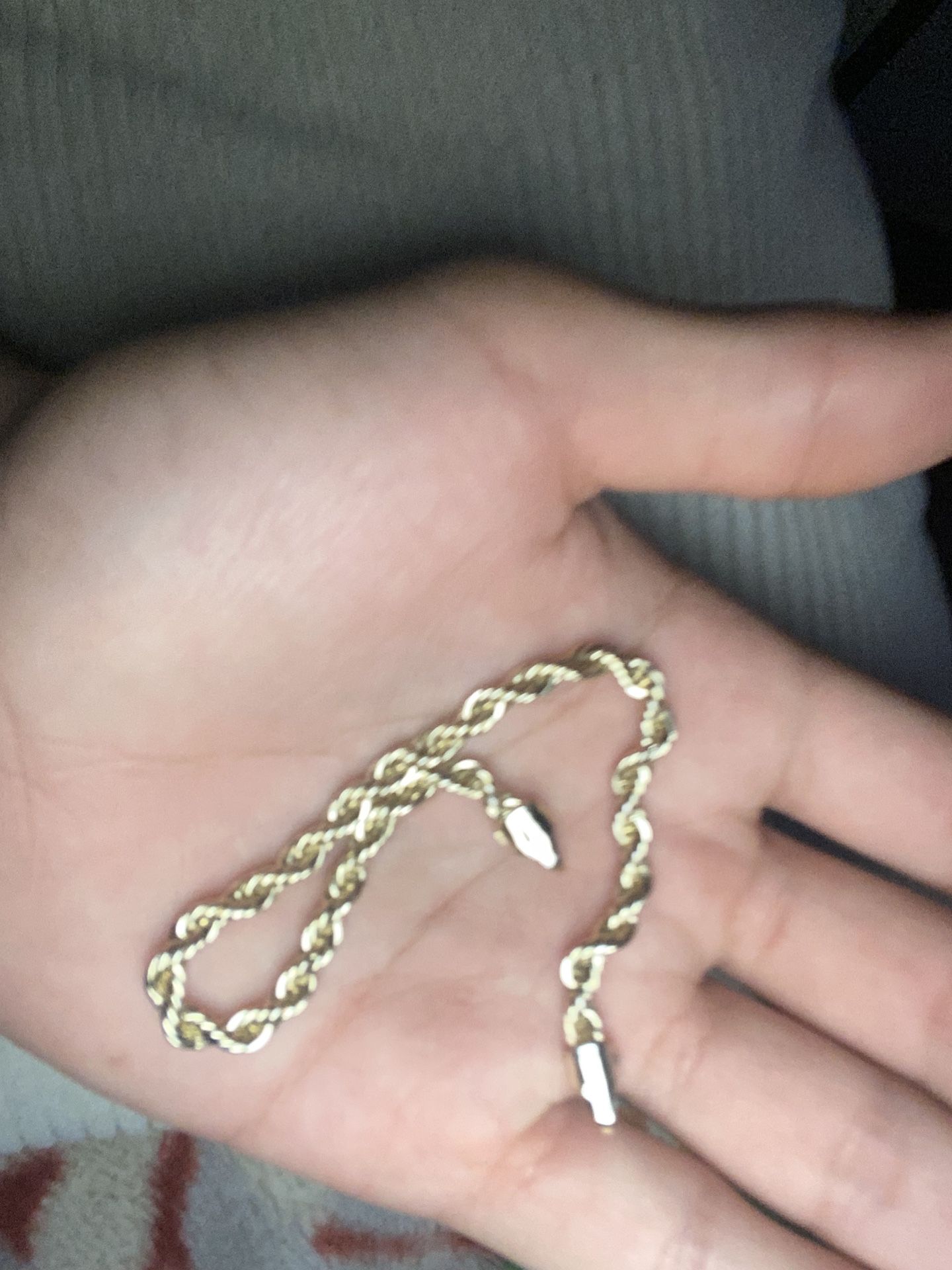 gold rope bracelet