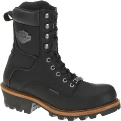 Harley-Davidson® Men's Tyson Logger Black 7.5-Inch Motorcycle Boots