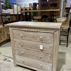 Carved Wood Chest of Drawers