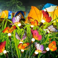 4 Pack 32 LED Firefly Lights Swaying Butterfly Light