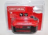 CRAFTSMAN V20 20-Volt Max 6 Amp-Hour Lithium battery