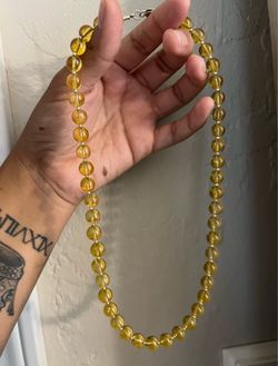 Citrine Sterling silver necklace