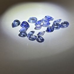 Sri Lankan Heated Blue Sapphire Lot 10.10ct 18 Pcs