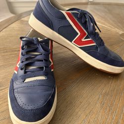 VANS Lowland ComfyCush Men's Skate Sneakers Blue/Red/White, Size 10