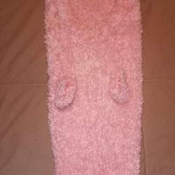 small soft light pink fuzzy sweater for pet $3 FIRM 