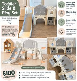 Toddler Slide and Play Set, $100 OBO