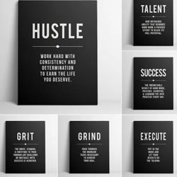 Posters Home Wall Decor Motivation 