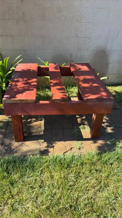 Wooden platform