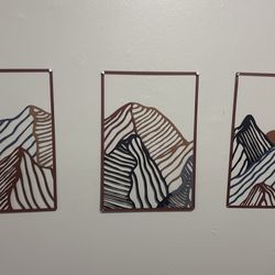 Mountain 3pc. decor