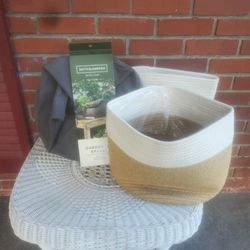 Garden Bag and 2 Plant Baskets 