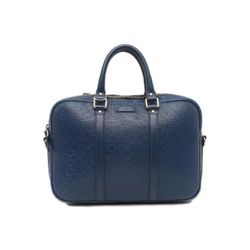   CUCCI men's blue cowhide handbag