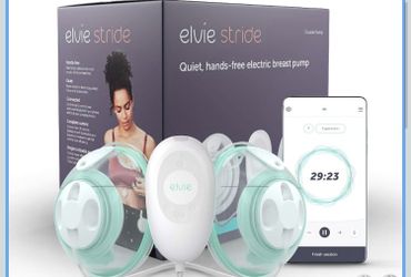 Elvie Stride Hospital-Grade, App-Controlled Breast Pump - Hands-Free, Wearable, Ultra-Quiet & Electric with 2-Modes, 10-Settings & 5oz Capacity per Cu