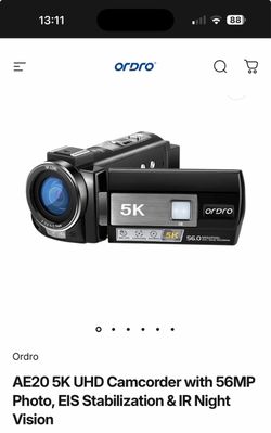 ordro AE20 5K UHD Camcorder