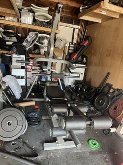 Powertec bench press with lat pull down (no weights)