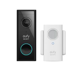 Eufy Video Doorbell 2K Wi-Fi Wireless Smart Video Camera with Chime - Black