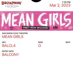Mean Girls On Broadway Thursday 3/02