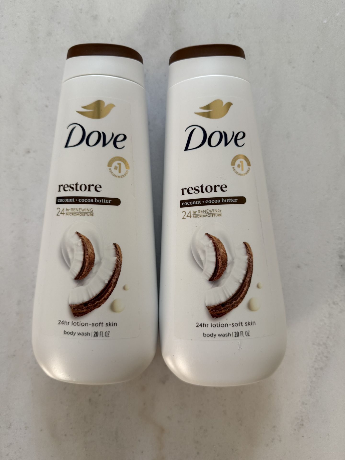 Dove Body Wash 20oz ( Coconut + Cocoa Butter)