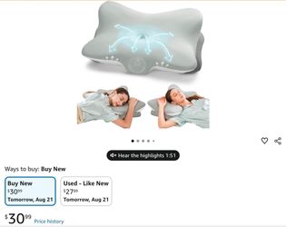 Ergonomic Memory Foam Cervical Pillow Contour Design