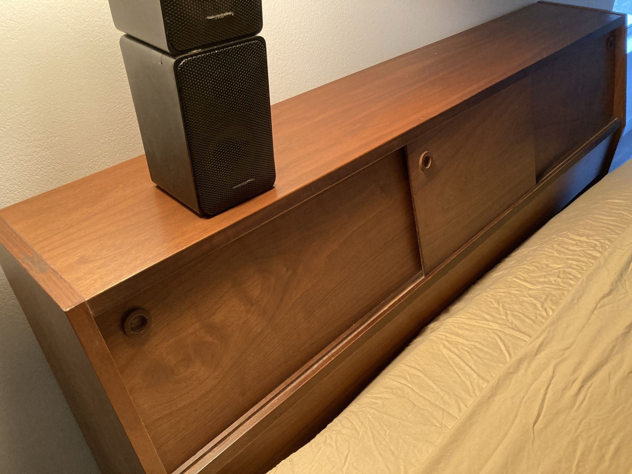 Mid- Century Modern Vintage Full Size Headboard
