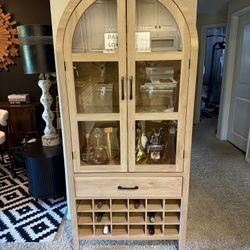 Arch Cabinet Wine Storage And Drawer Brand New