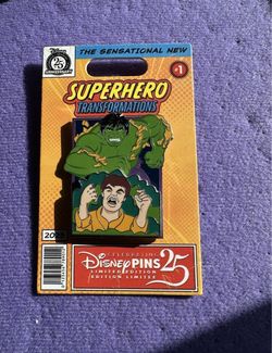 Disney Pins 25th Anniversary Hulk Transformation Limited Edition Pin