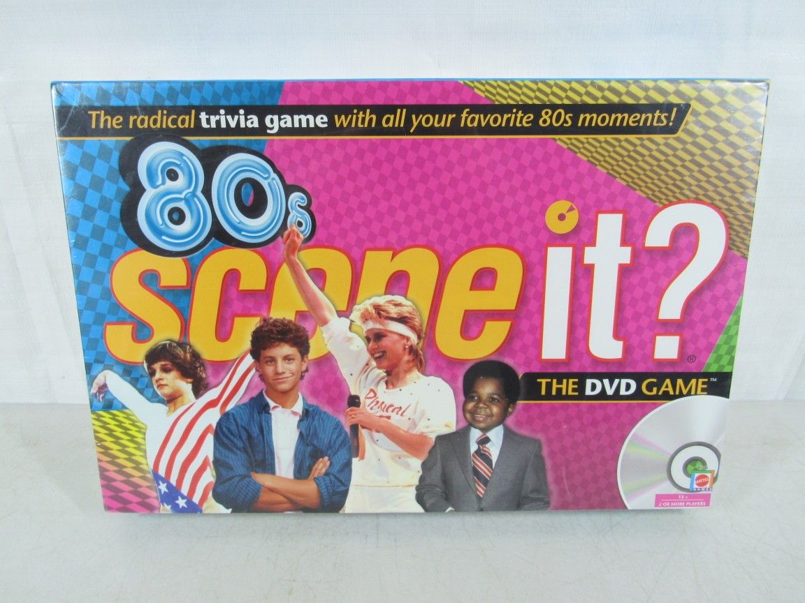 Scene It 80's Edition~The Radical Trivia DVD Game~New & Factory Sealed