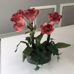 Vase With Artificial Flowers