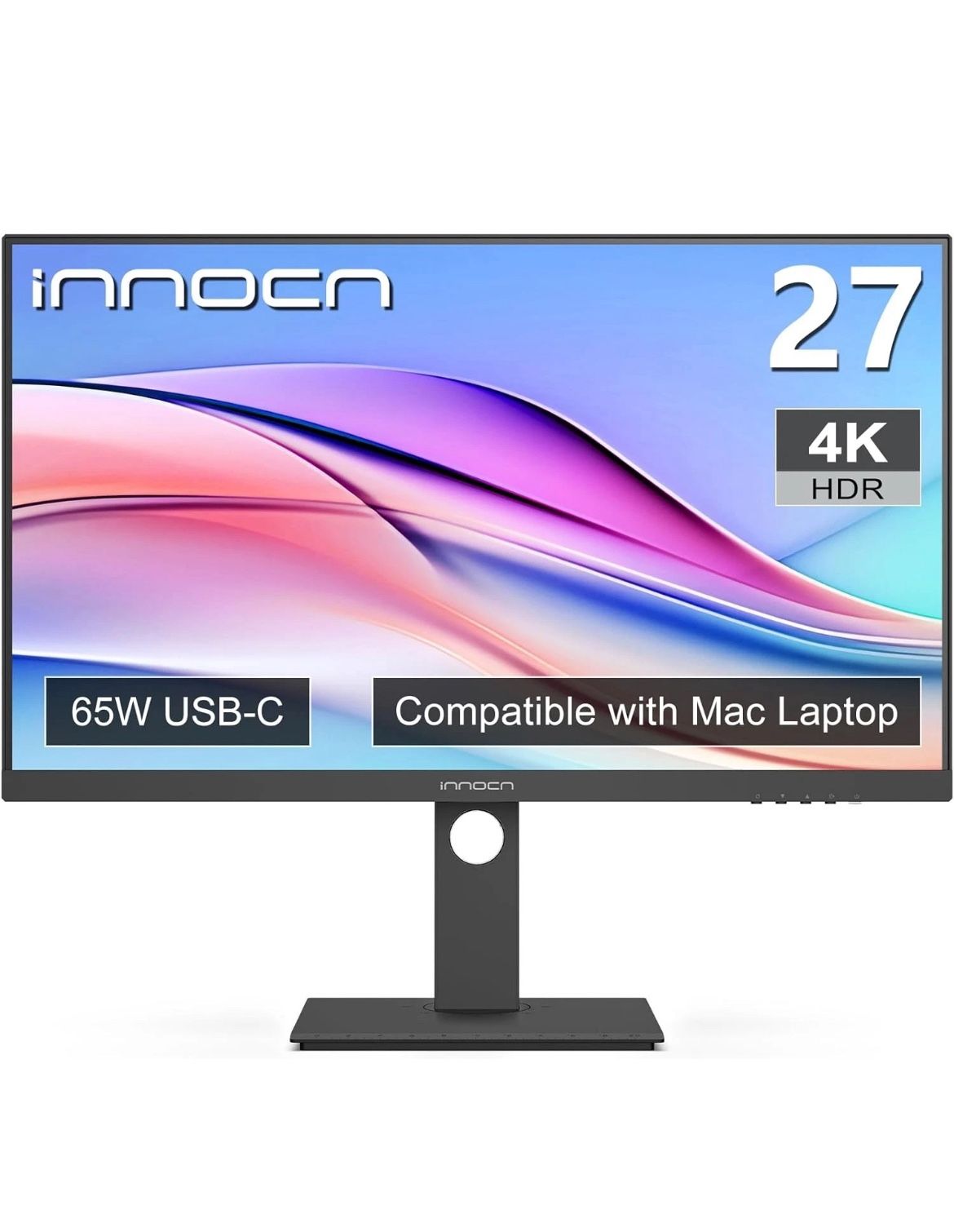 INNOCN 27 Inch 4K Monitor Computer UHD 3840 x 2160 LCD IPS Display, 27 