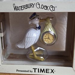 Vintage collectable mini clock NEW STILL IN BOX