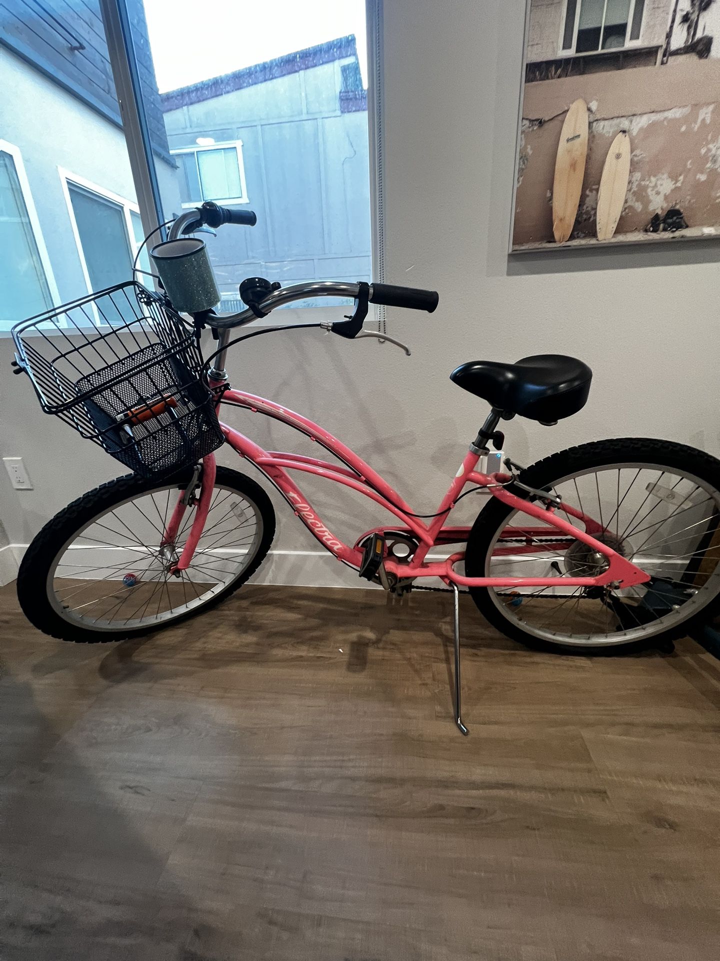 Pink Electra Beach Cruiser 7 Speed