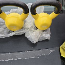 Pvc Kettle Bell White Rubber 12 lbs 