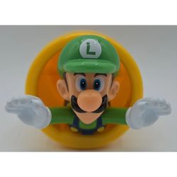 McDonald's Toy Nintendo Luigi in Warp Pipe Figurine Slide Launcher (2017)