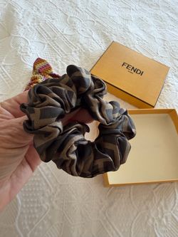 Fendi Monogram Hair Scrunchie