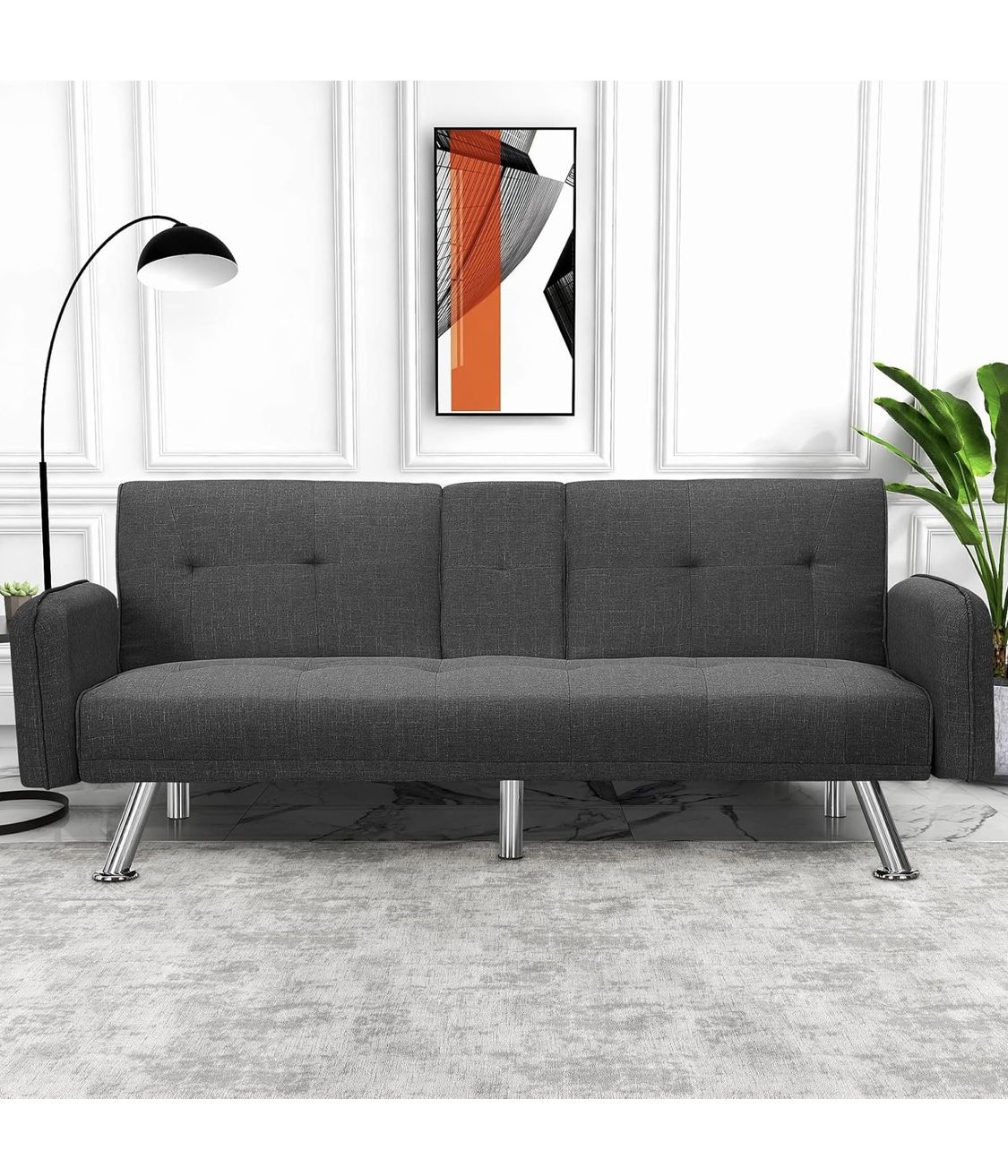 Futon Couch With Cup Holders