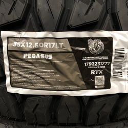 Brand New Tires (4) Pegasus RTX (35x12.50R17LT) (Single) ($729 for a set)