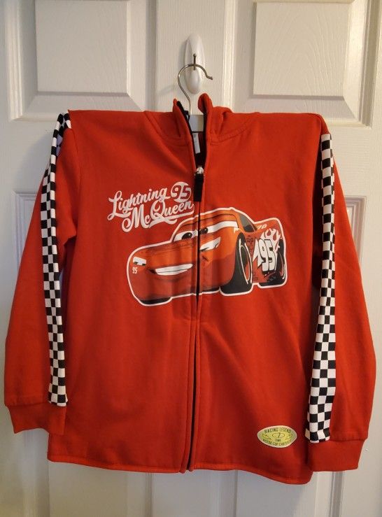 Kids Disney Lighting McQueen Zipper Jacket w/ hoodie