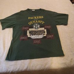Vintage 1980's Green Bay Packers NFL Dynasty Tee Shirt