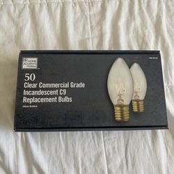 Clear Commercial Grade Incandescent Lightbulbs (C9) – BULK DEAL AVAILABLE