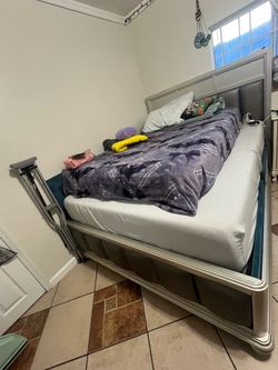 FREE Queen bed frame & mattress